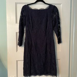 Adrianna Papell Navy blue laced dress NWT size 10